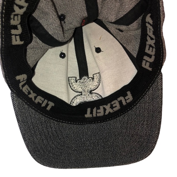 Hooey Dallas Cowboys Coach 2 Tone Grey Flexfit Ball Cap; Football Coach Hat - Picture 7 of 9